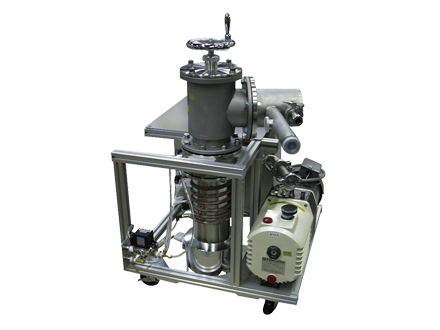 油拡散ポンプと油回転真空ポンプ